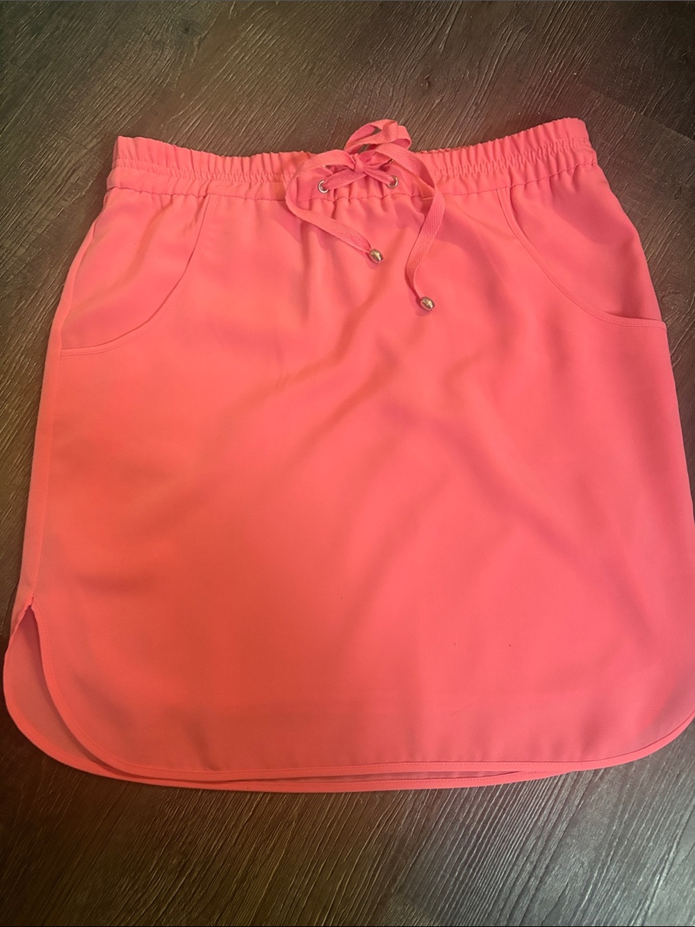 Forenza Coral Pink Drawstring Skirt